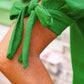 PREORDER- Lainey Tie Sleeve Top- Green
