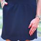 Make It Count Cap Sleeve Set- Navy