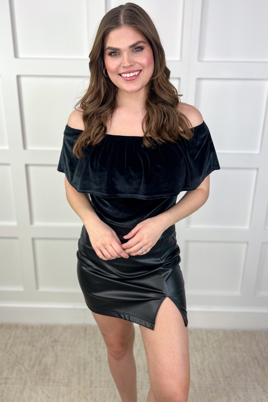 Just A Crush Velvet Bodysuit