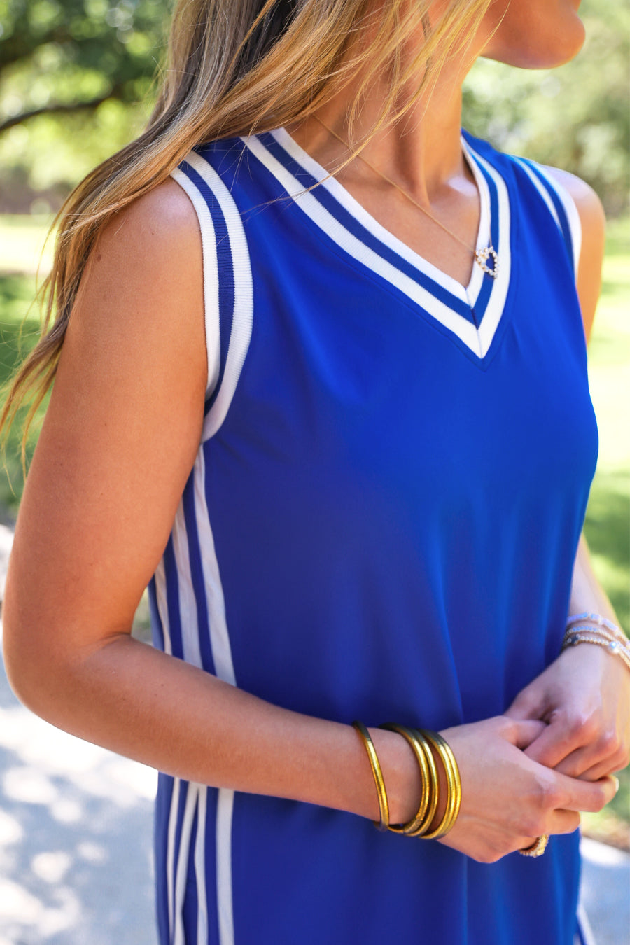 PREORDER- Sideline Tunic Biker Set- Blue