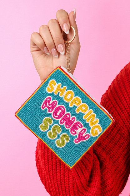PREORDER- Beaded Coin Purse- Shopping Money