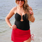 Walk On The Beach Skirt Coverup- Red