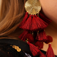 Claire Tiered Tassel Earrings