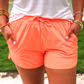 Solid Neon Coral Everyday Shorts