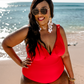 Red Hot Ruffle One Piece Swimsuit - Jess Lea Wholesale
