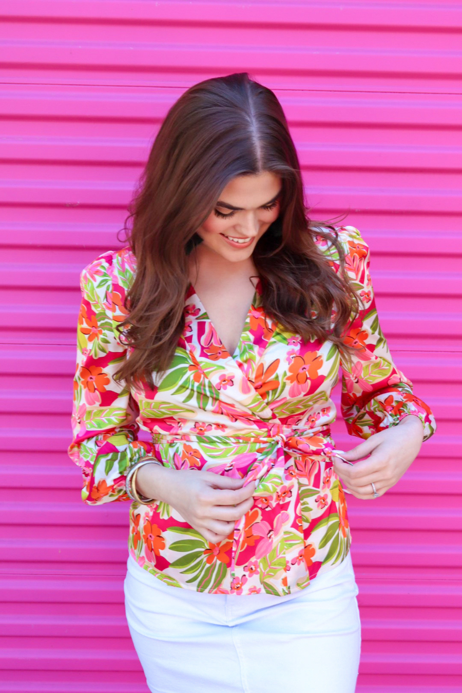 Flirty Forecast Wrap Top