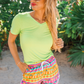 Made For Vacay Tropical Drawstring Everyday Shorts