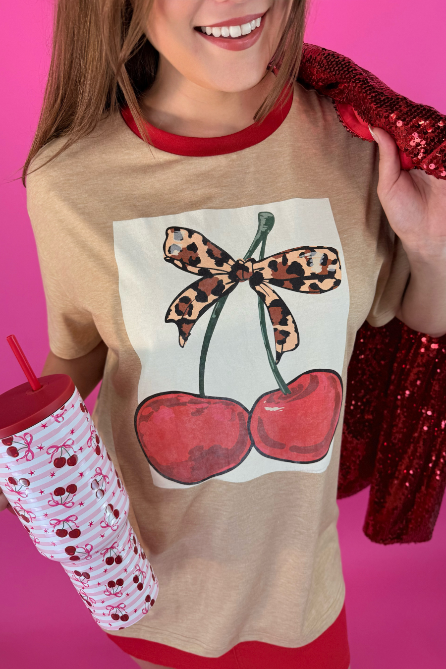 Cherry Sweet Oversized Tee