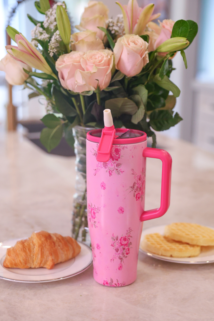 Blushing Blooms Sleek Tumbler