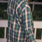 Lola Flannel Tunic Top- Green