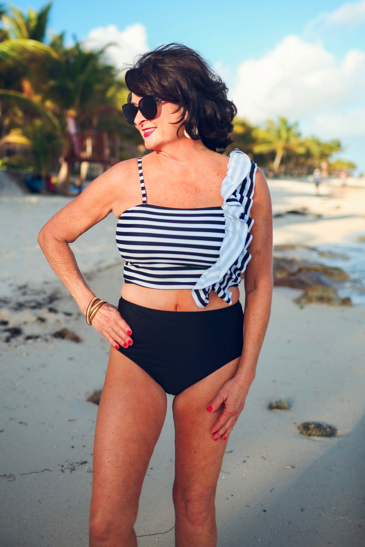 Amalfi Coast Ruffle Two Piece Swimsuit