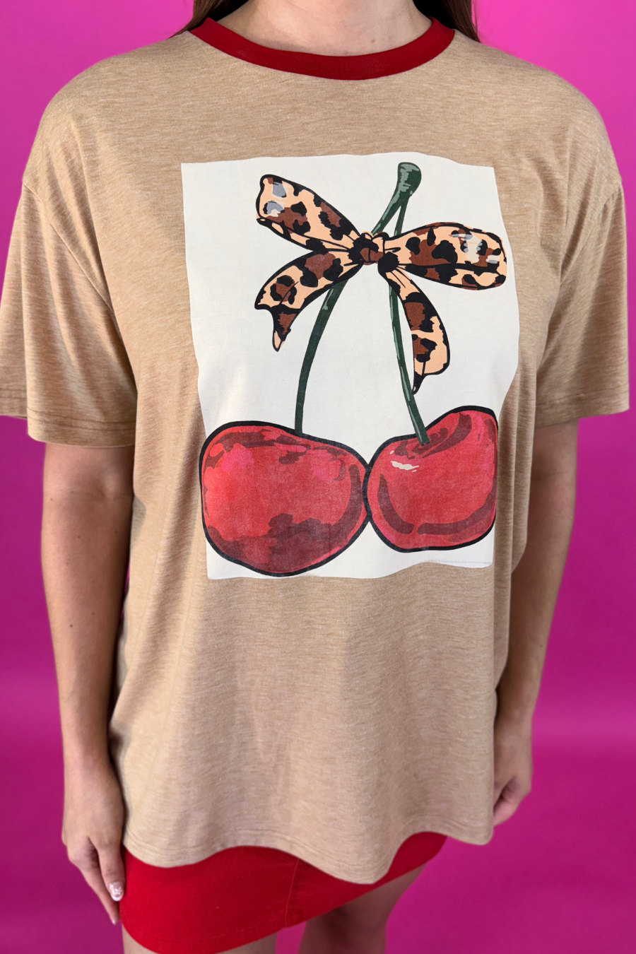 Cherry Sweet Oversized Tee