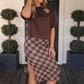 Casual Upgrade Half Sleeve Luxe Top- Chocolate