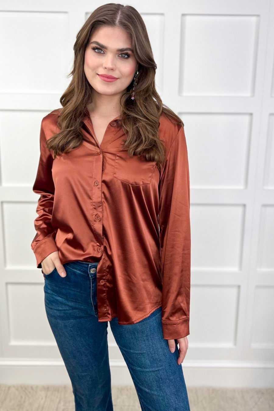 Boss Babe Button Up Top - Jess Lea Wholesale