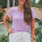 Solid White Everyday Shorts