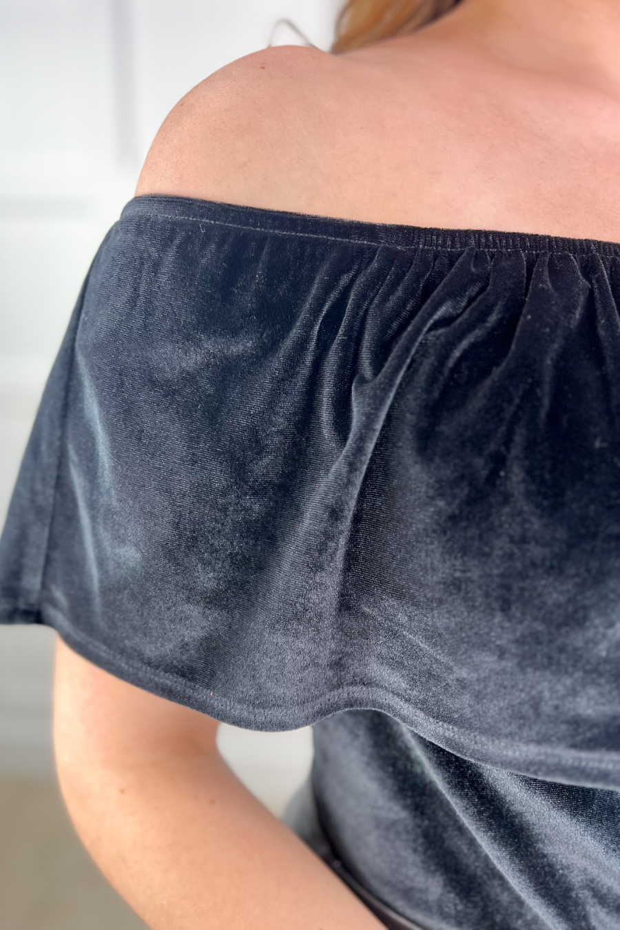 Just A Crush Velvet Bodysuit