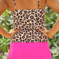 Miami Heat Tankini Swimsuit- Leopard