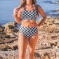 Sundazed Two Piece Swimsuit- Checkerboard Checkered
