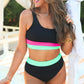Shades of Summer Two Piece Swimsuit- Black