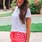 Red Gingham Everyday Shorts