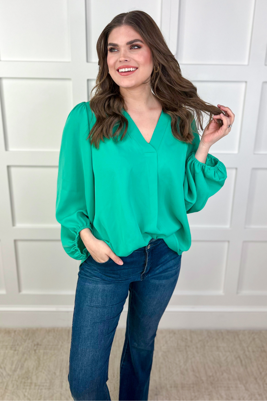 Jamie Balloon Sleeve Top - Jess Lea Wholesale