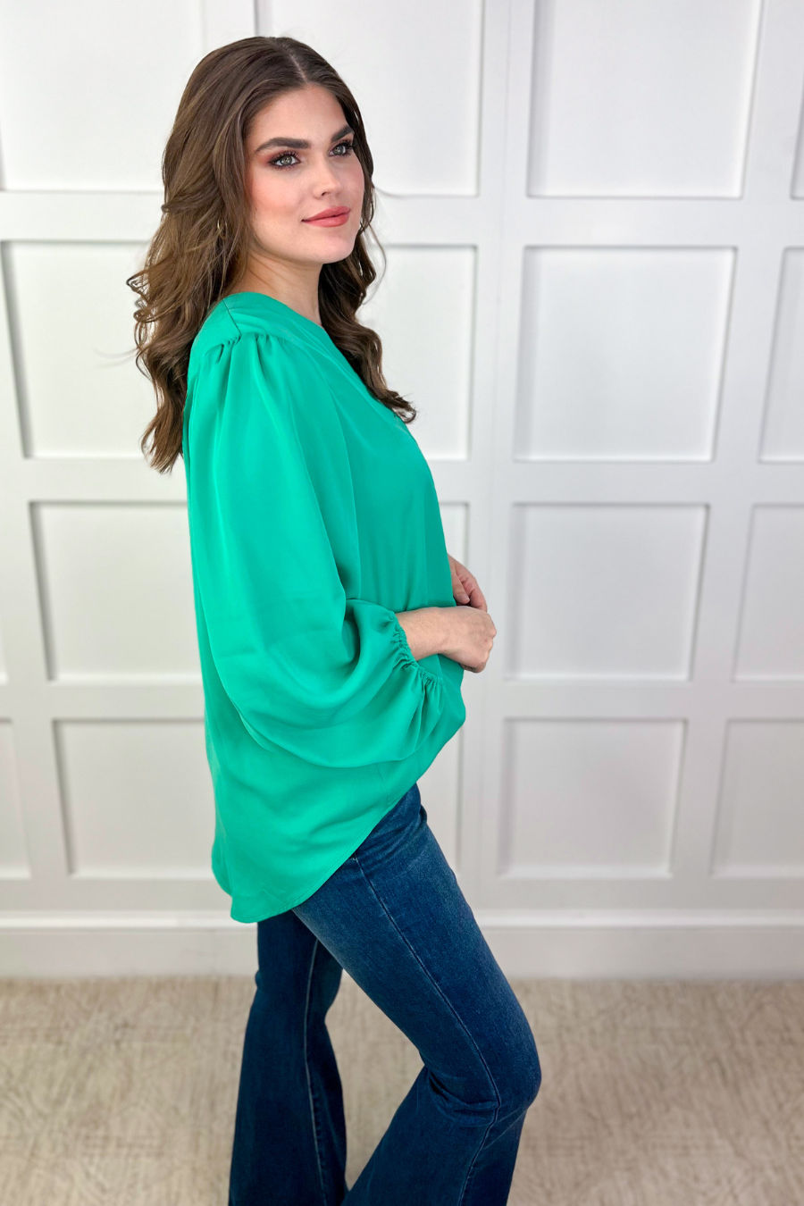 Jamie Balloon Sleeve Top - Jess Lea Wholesale