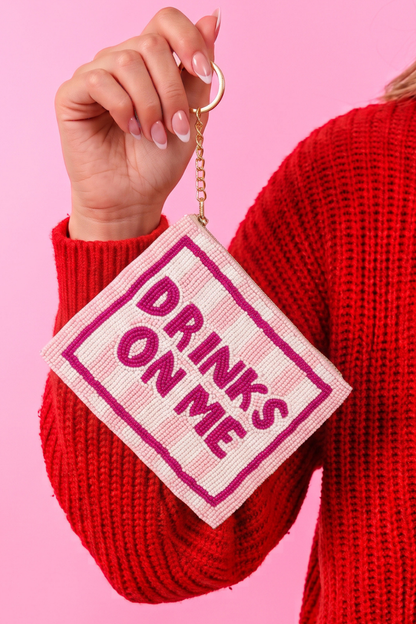 PREORDER- Beaded Coin Purse- Drinks on Me