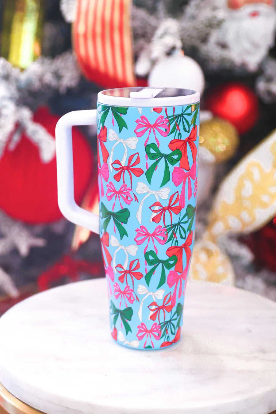 Jingle Bows Sleek Tumbler