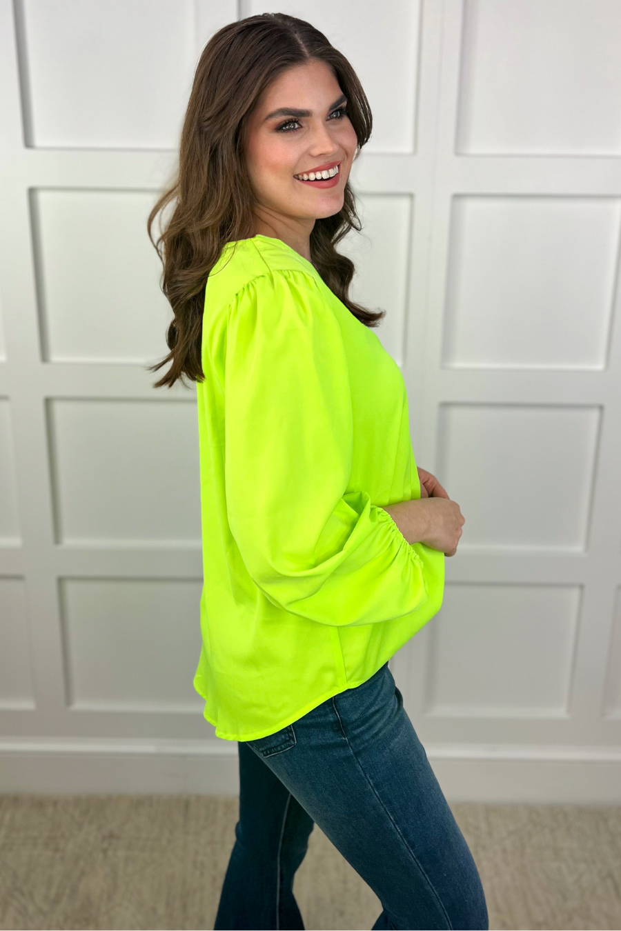 Jamie Balloon Sleeve Top - Jess Lea Wholesale
