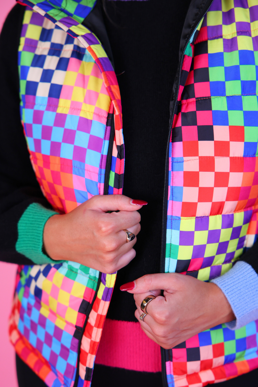 PREORDER- Delilah Puffer Vest- Check Me Out