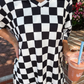 All Day Biker Set- Checkerboard Checkered