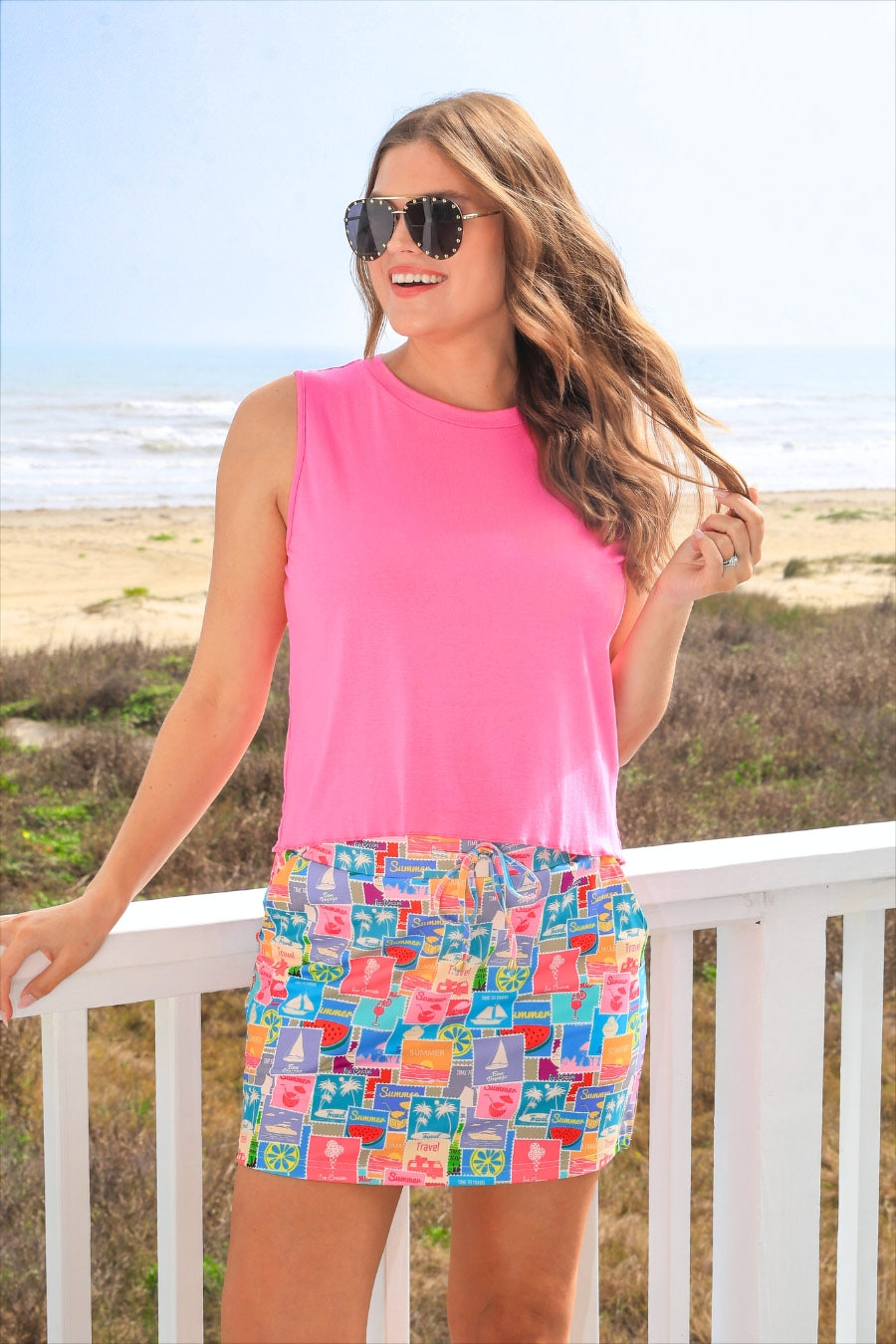 Postmarked in Paradise Skort