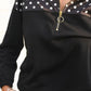 Mia Printed Pullover- After Dark Polka Dot