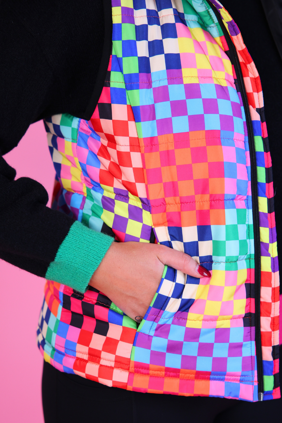 PREORDER- Delilah Puffer Vest- Check Me Out