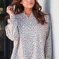Riley French Terry Pullover- Bella Leopard