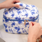 Jetsetter Quilted Bag- Blue Blossom