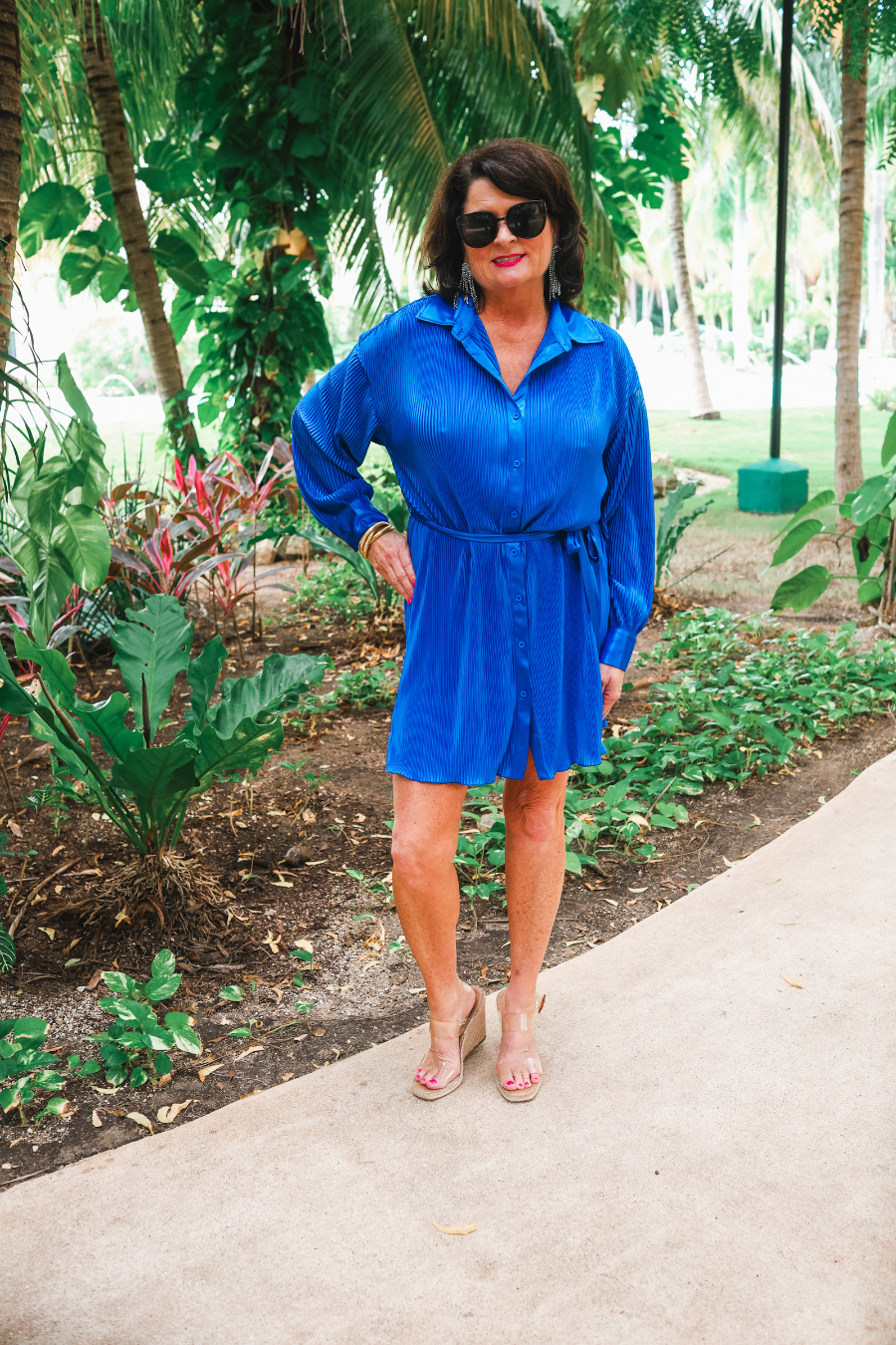 Hot Shot Pleated Tie Dress