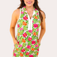 Everyday Zipper Dress, Pink Tropical