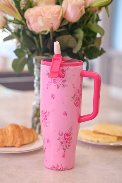 Blushing Blooms Sleek Tumbler