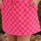 PREORDER-Checked Out Checkered Skort
