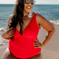 Red Hot Ruffle One Piece Swimsuit - Jess Lea Wholesale