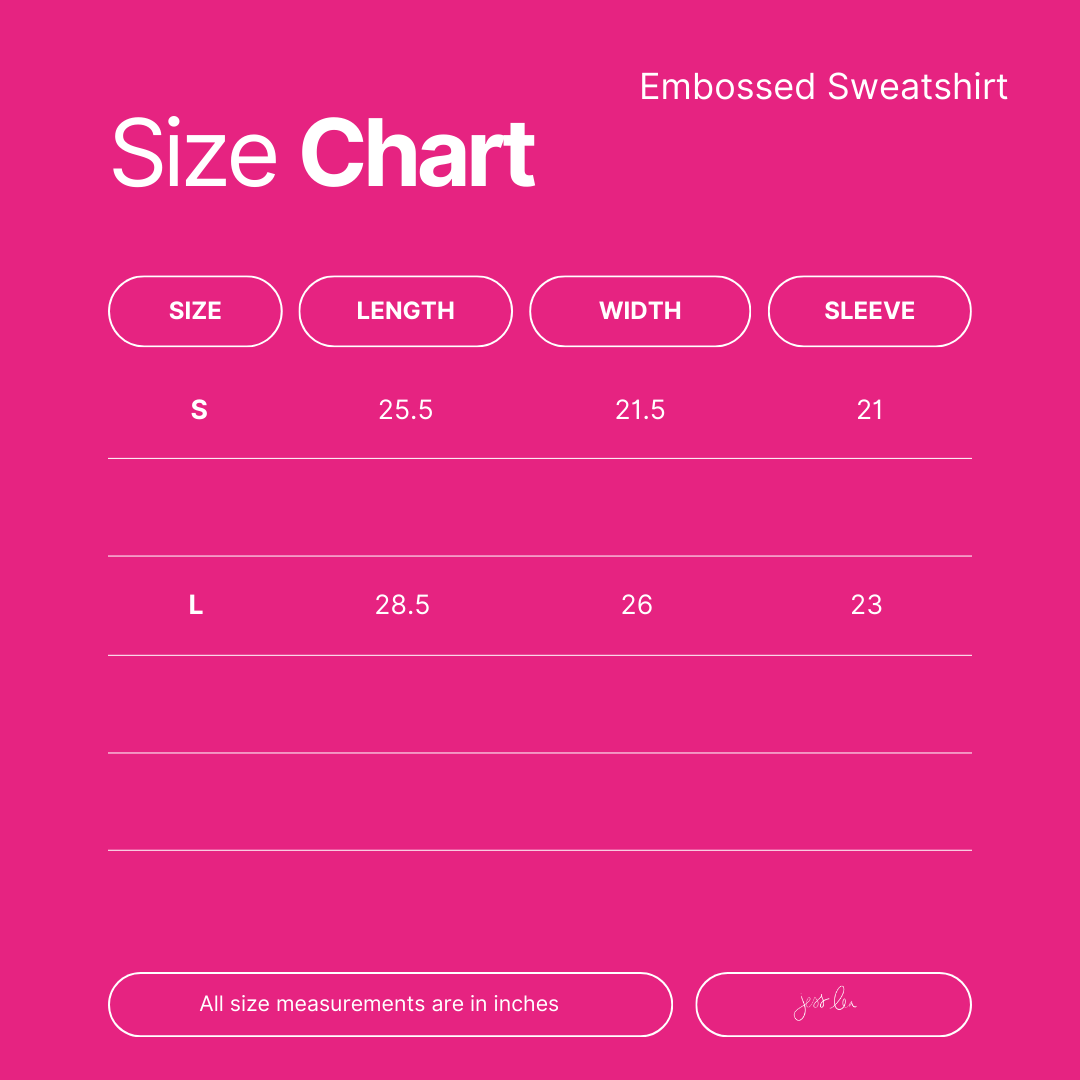 Loved Embossed Sweatshirt