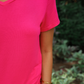 Jess Lea Basic Tee- Hot Pink
