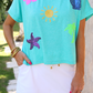 On Vacay Sequin Patch Top
