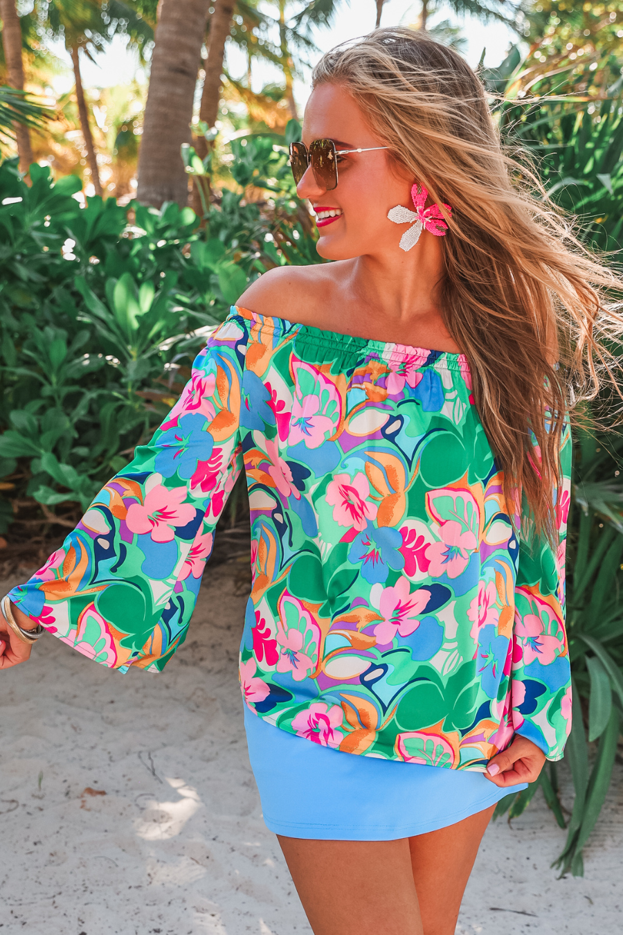 Always Happy Off The Shoulder Top