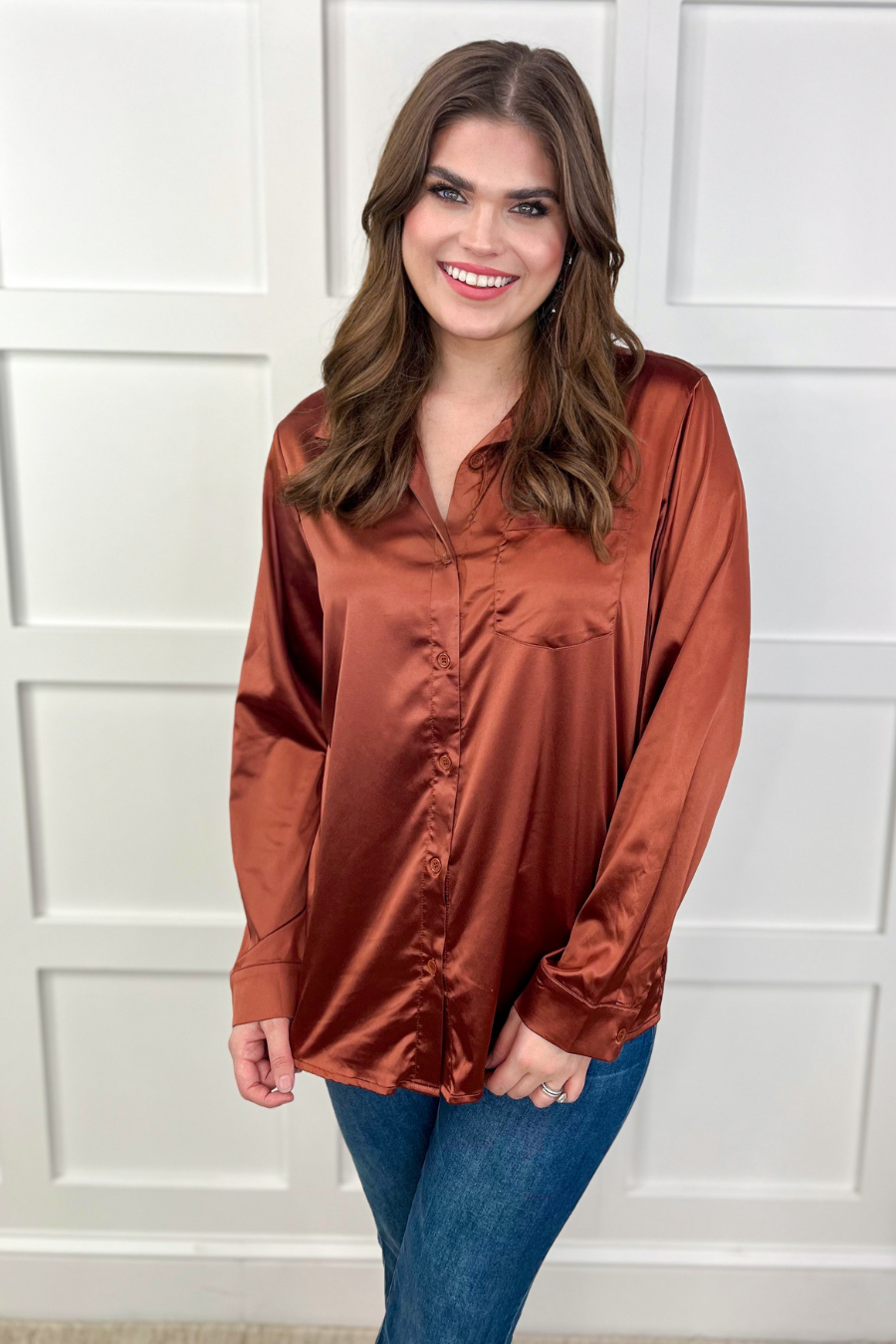 Boss Babe Button Up Top - Jess Lea Wholesale