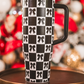 Bow Chic Checkered Sleek Tumbler