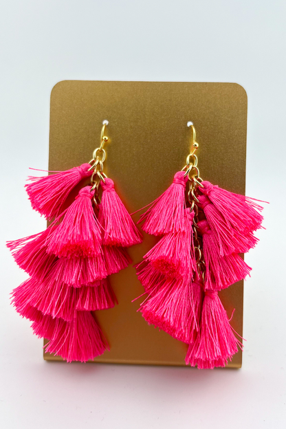 Bella Tiered Tassel Earrings