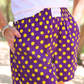 PREORDER- Easy Win Polka Dot Boxer Shorts- Purple