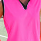 Everyday Polo Tank- Neon Pink Safari Chic